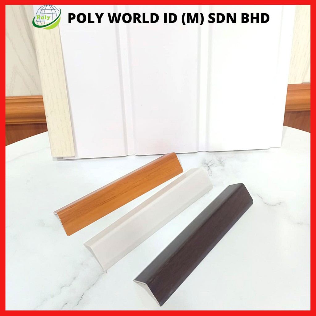 DIY Home Design 6FT PVC Wall Skirting（L Skirting）4 color options