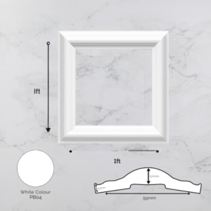 (White) High Quality Wainscoting PVC Custom Size