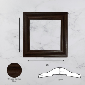 (Walnut) High Quality Wainscoting PVC Custom Size