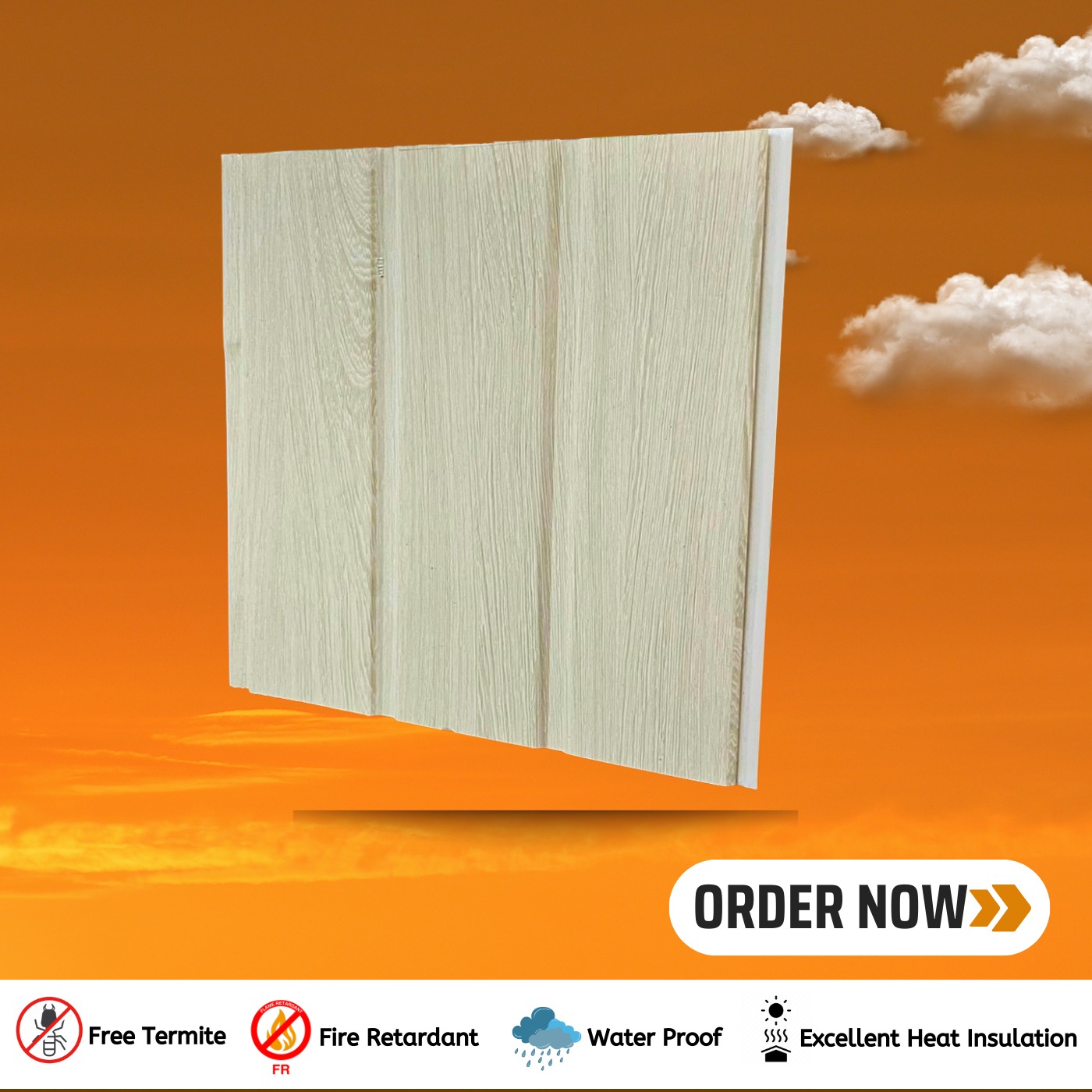 PVC PANEL (LIGHT MAPLE)
