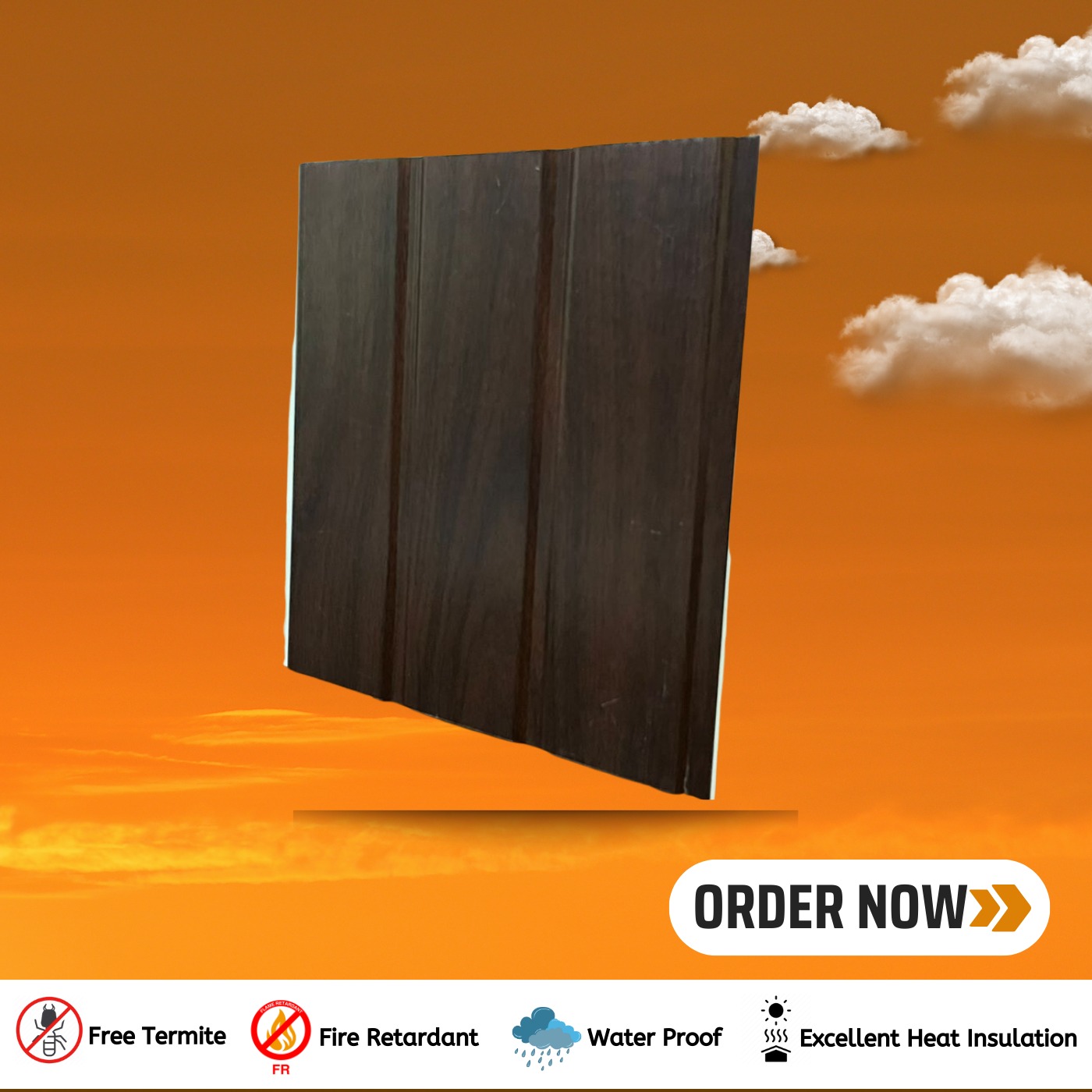 PVC PANEL (WALNUT)